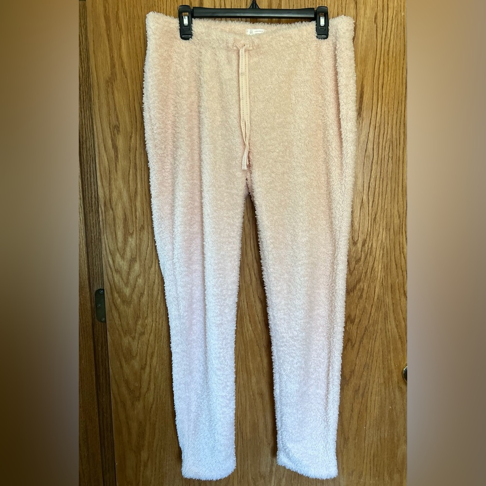 LC Lauren Conrad Intimates Sleep PJ Bottom Pants SuperSoft Cozy Fuzzy M NWOT